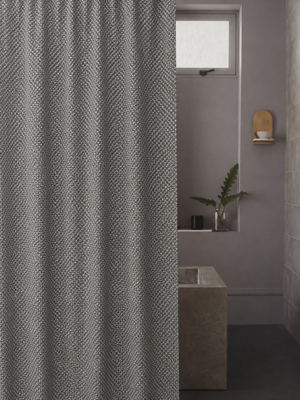 🌟3 for $30🌟 Project 62 Cotton Shower Curtain, textured gray
